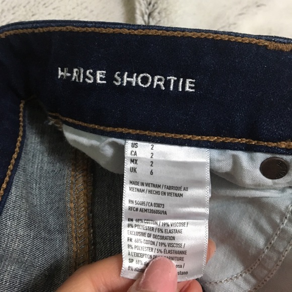 3/$15 Dark blue jean shorts from American eagle - Picture 6 of 6